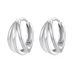 Ezüst karika-fülbevaló