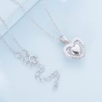 Ezüst nyaklánc szívmedállal