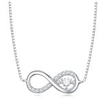 Ezüst női nyaklánc a végtelen jelével