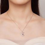 Ezüst női nyaklánc nyuszival