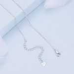 Ezüst női nyaklánc pillangómedállal