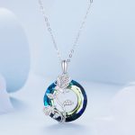 Ezüst nyaklánc rózsával