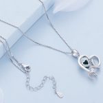 Ezüst női nyaklánc kígyómedállal