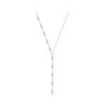 Ezüst női nyaklánc, hosszú