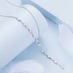 Ezüst női nyaklánc, hosszú