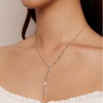 Ezüst női nyaklánc, hosszú