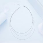 Ezüst női nyaklánc, háromsoros