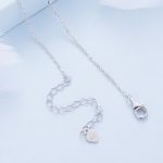 Ezüst női nyaklánc pillangómedállal