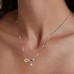 Ezüst nyaklánc üstökösmedállal