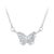 Ezüst nyaklánc pillangómedállal