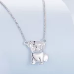 Ezüst nyaklánc kutyamedállal