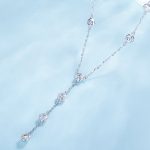 Ezüst női nyaklánc hosszú medállal