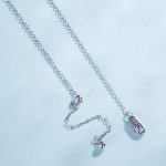 Ezüst női nyaklánc hosszú medállal