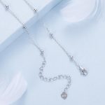 Ezüst női nyaklánc hamszamedállal