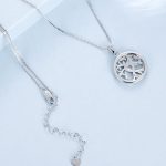 Ezüst női nyaklánc életfamedállal