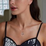 Ezüst női nyaklánc életfamedállal