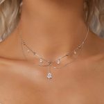 Ezüst nyaklánc bojttal