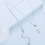 Ezüst női nyaklánc kígyómedállal