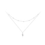 Ezüst női nyaklánc kagylómedállal