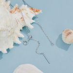 Ezüst női nyaklánc kagylómedállal