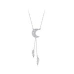 Ezüst nyaklánc holdmedállal