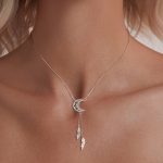 Ezüst nyaklánc holdmedállal