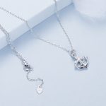 Ezüst női nyaklánc horgonymedállal