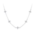 Ezüst női nyaklánc csillagokkal
