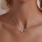 Ezüst női nyaklánc cirkóniumkristállyal