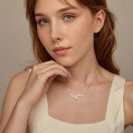 Ezüst női nyaklánc cirkóniumkristállyal