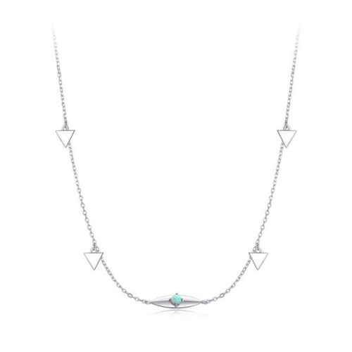 Ezüst nyaklánc opálkővel