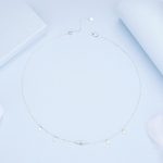 Ezüst nyaklánc opálkővel