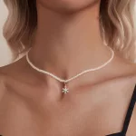 Ezüst nyaklánc hópihemedállal