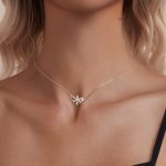 Ezüst női nyaklánc hópehelymedállal