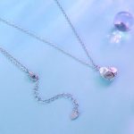 Ezüst nyaklánc rózsamedállal