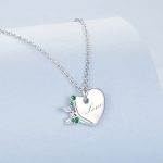 Ezüst nyaklánc szívmedállal