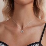 Ezüst nyaklánc szívmedállal