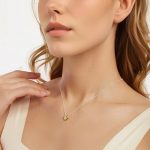 Ezüst női nyaklánc szívmedállal