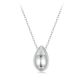 Ezüst női nyaklánc cseppmedállal