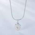 Ezüst nyaklánc szíves medállal