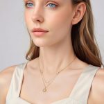 Ezüst nyaklánc napmedállal