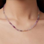 Ezüst nyaklánc fluoritkristállyal