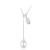 Ezüst nyaklánc fehér gyönggyel