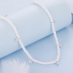 Ezüst nyaklánc gyöngyökkel