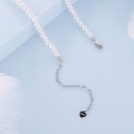 Ezüst nyaklánc gyöngyökkel