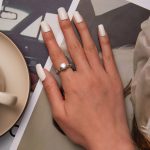 Ezüst női eljegyzési gyűrű, 7-es méret