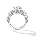 Ezüst női eljegyzési gyűrű, 6-os méret