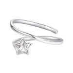 Ezüstgyűrű csillaggal