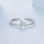 Ezüstgyűrű csillaggal