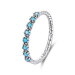 Ezüstgyűrű türkizzel, 6-os méret